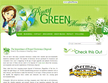 Tablet Screenshot of green-mommy.info